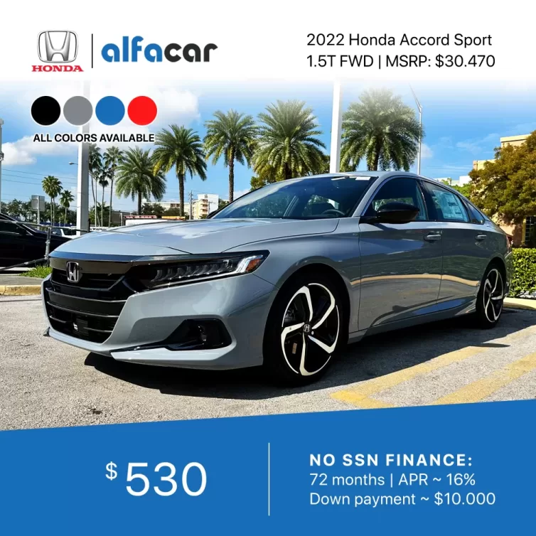 2022 Honda Accord – Special Finance