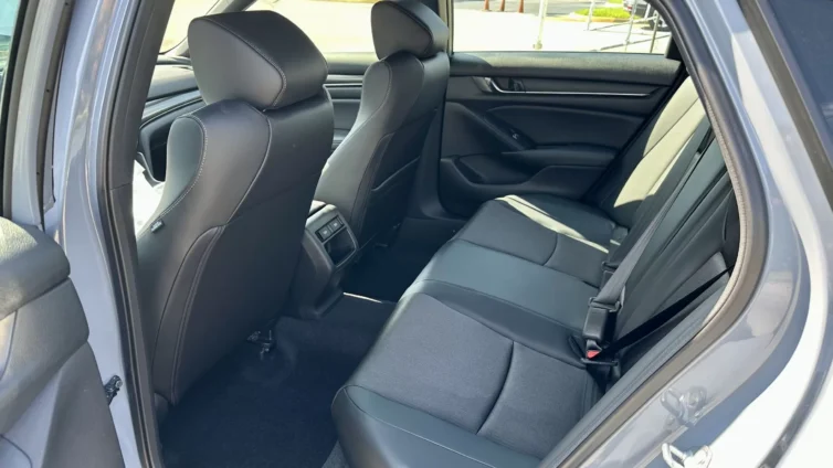 2022 Honda Accord Sport - interior black cloth 2nd row