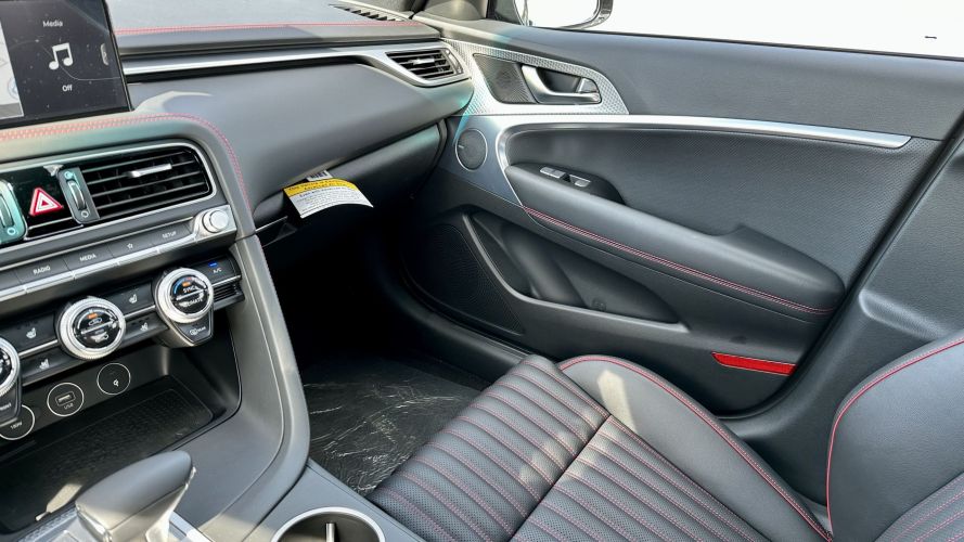 2023 Genesis G70 - interior passenger black leather