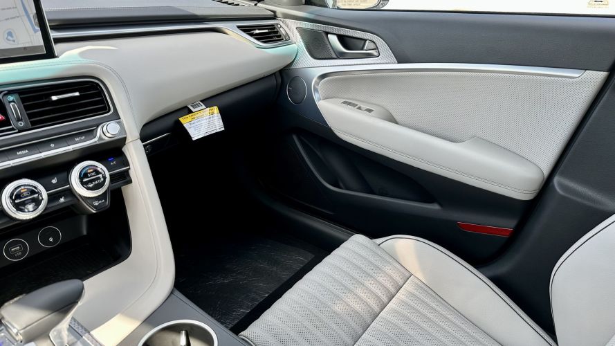 2023 Genesis G70 - interior passenger white leather