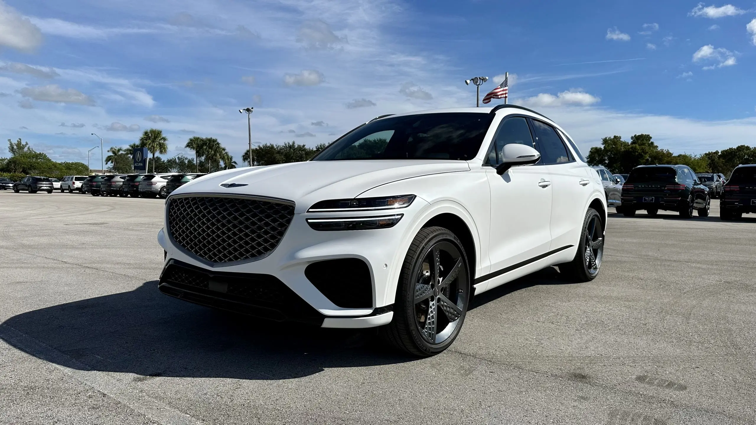 2023-Genesis-GV70-White-exterior-front-side-scaled