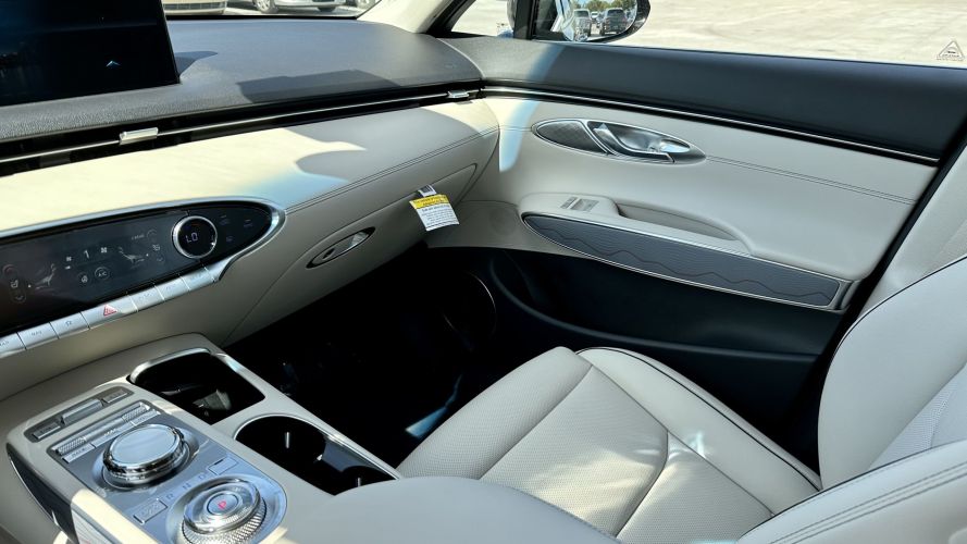 2023 Genesis GV70 - interior passenger white leather