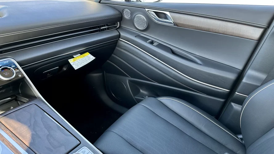 2023 Genesis GV80 - interior passenger black leather