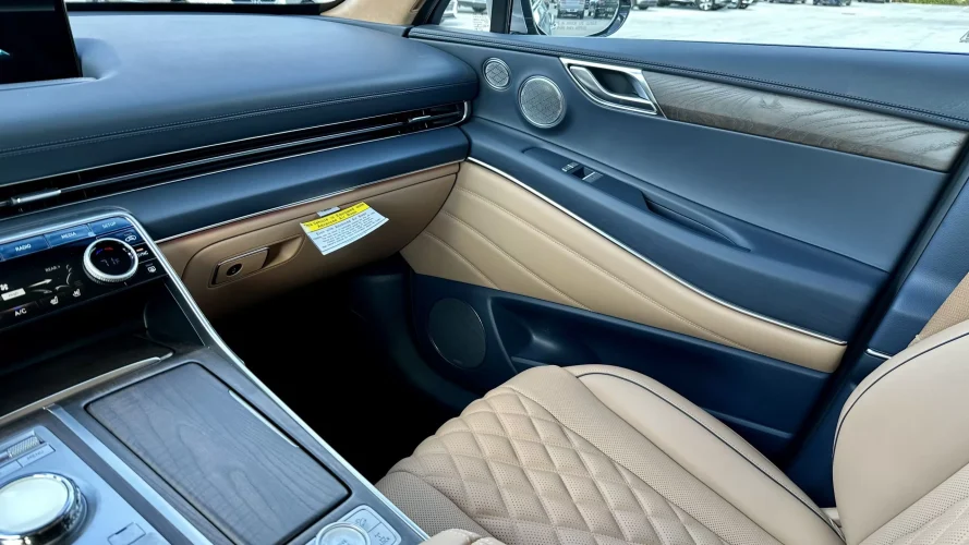 2023 Genesis GV80 - interior passenger caramel leather