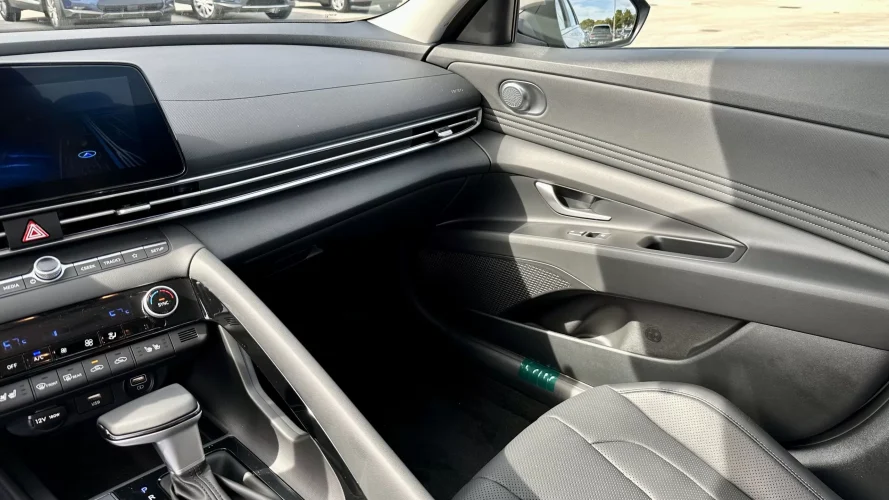 2023 Hyundai Elantra Limited - interior passenger black leather