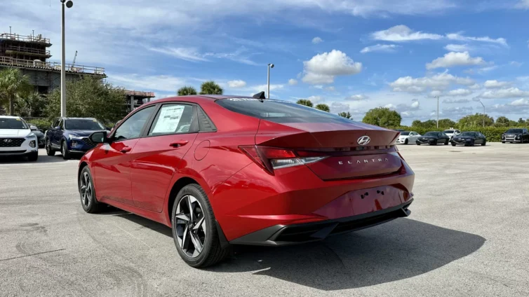 2023 Hyundai Elantra SEL - Red - exterior side back