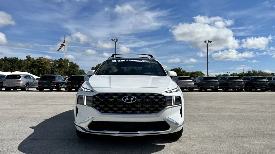 2023 Hyundai Santa Fe Limited - White - exterior front