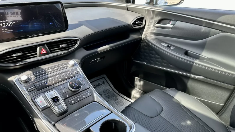 2023 Hyundai Santa Fe Limited - interior passenger black leather