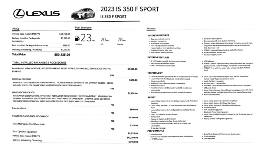 2023 IS 350 F Sport (4)