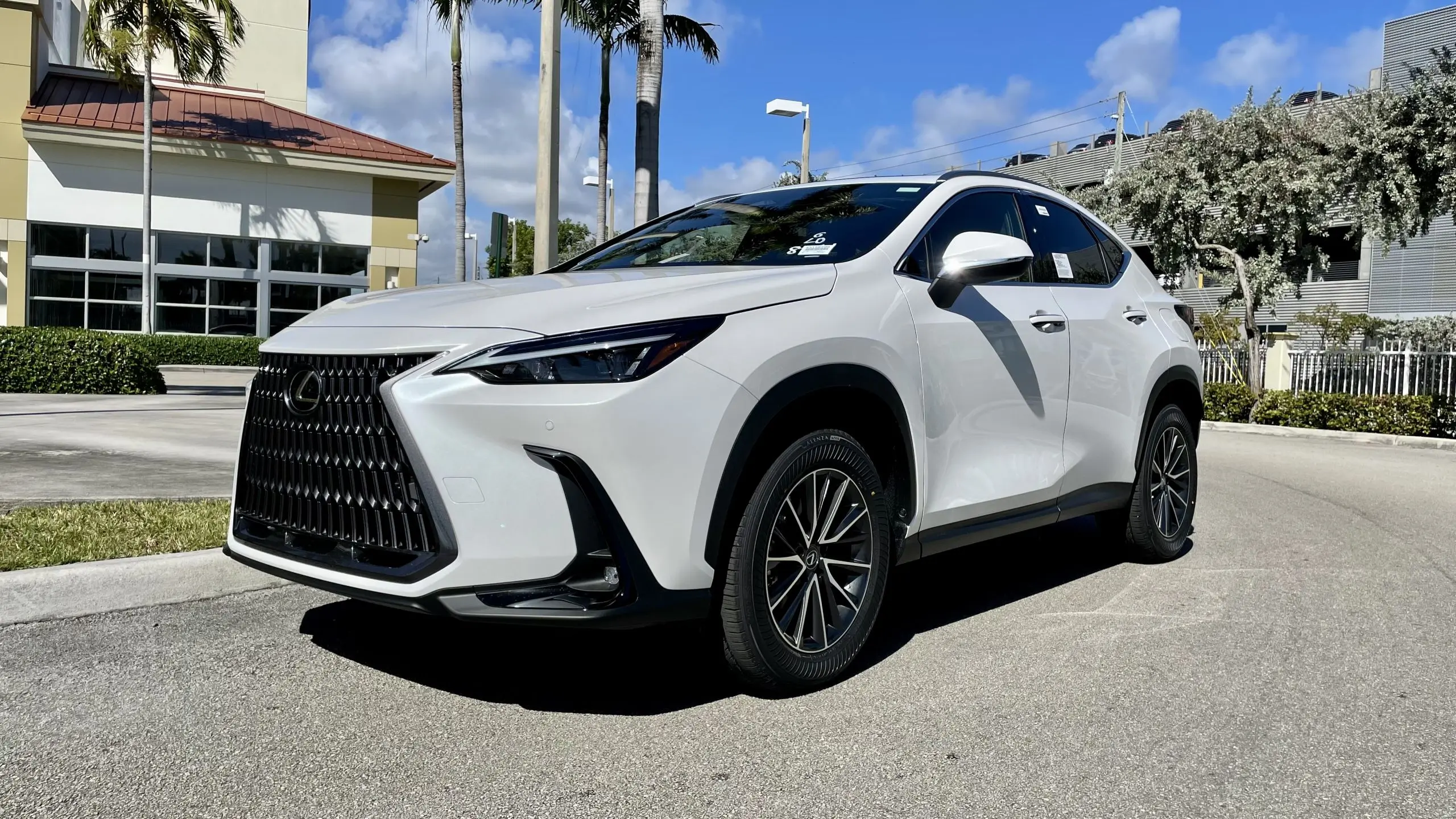 2023-Lexus-NX-250-White-front-side-scaled