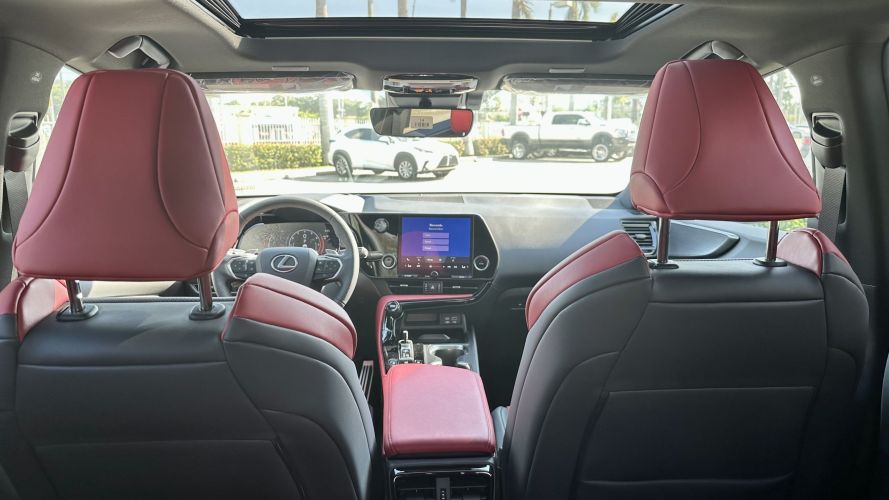 2023 Lexus NX 350 F Sport - interior red roof