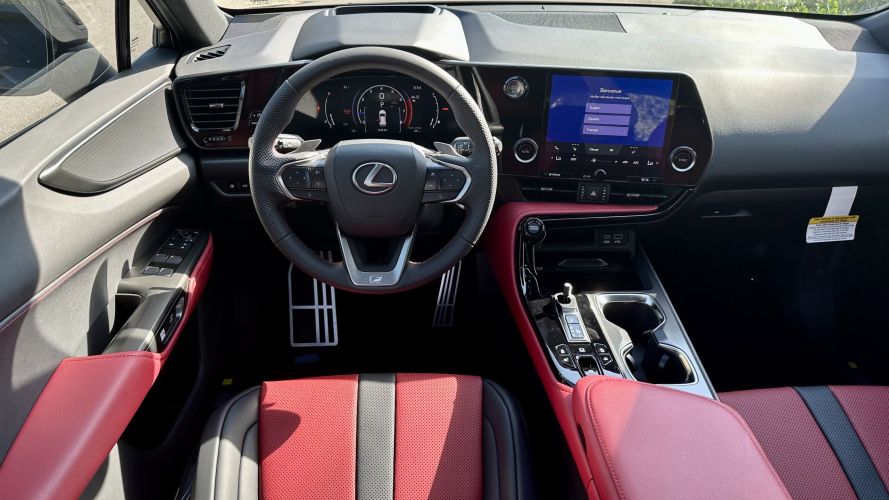 2023 Lexus NX 350 F Sport - interior red