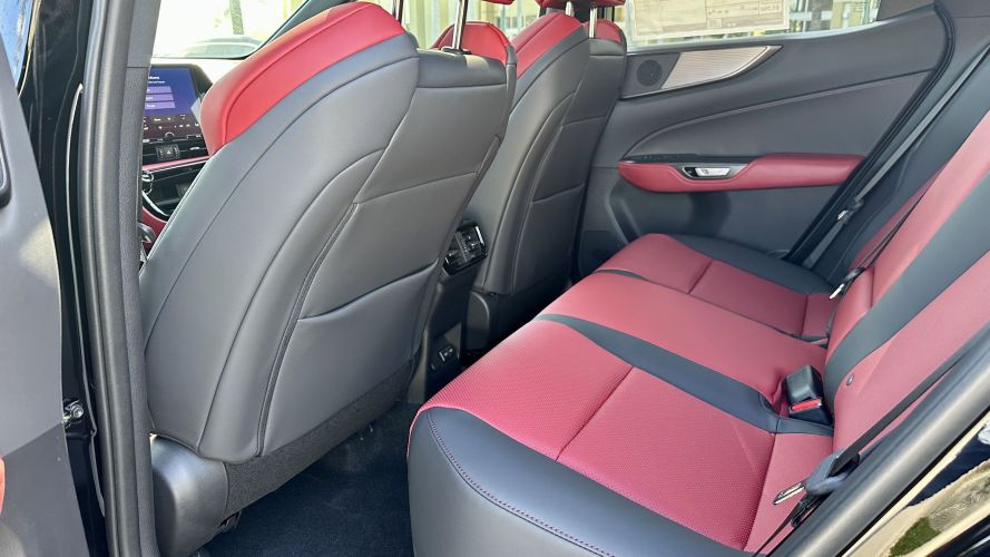 2023 Lexus NX 350 F Sport - interior red seconr row