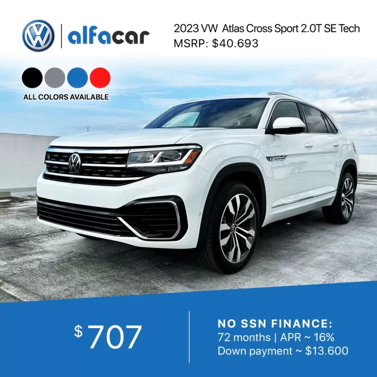 2023 VW Atlas Cross Sport – Special Finance