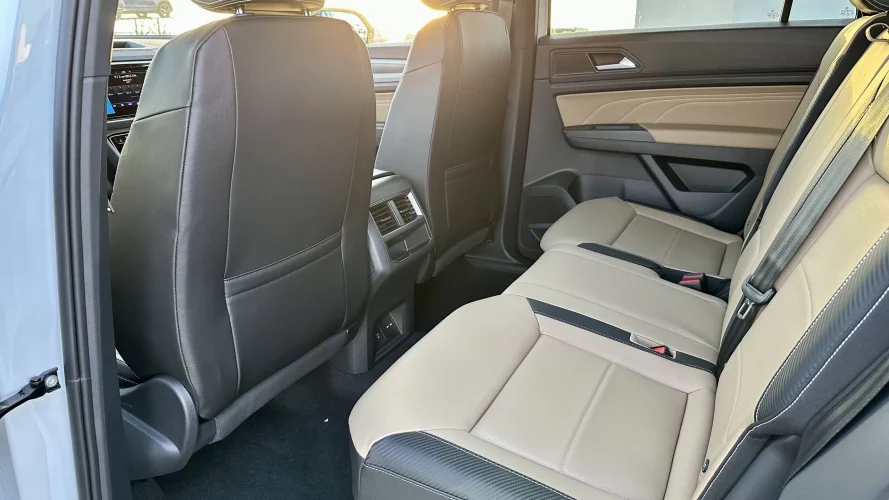 2023 VW Atlas Cross Sport SEL R-Line - interior 2nd row brown leather