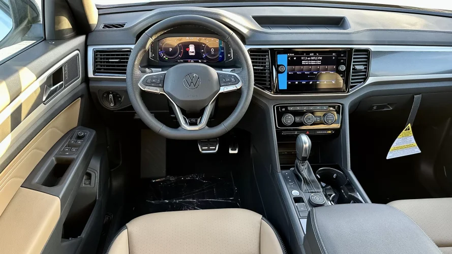2023 VW Atlas Cross Sport SEL R-Line - interior brown leather