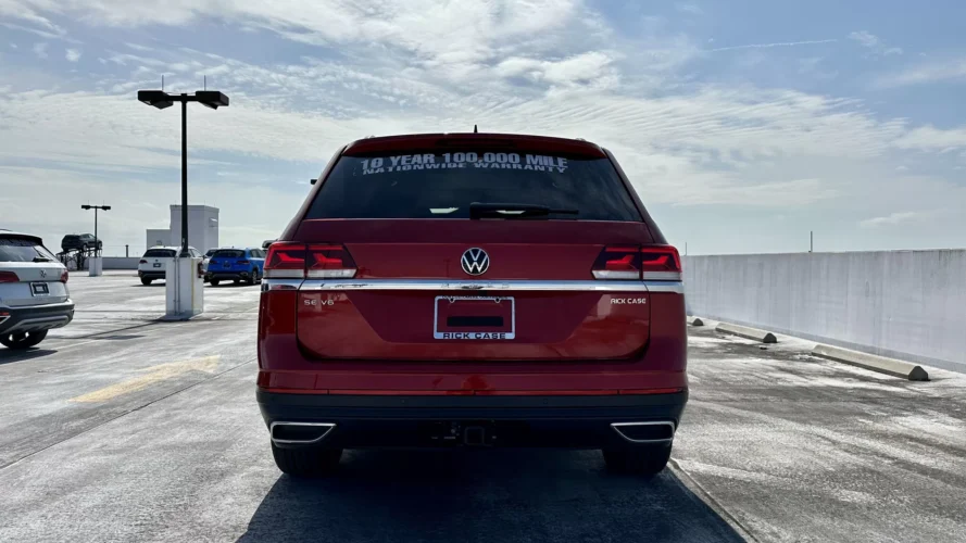 2023 VW Atlas SE - Red - back
