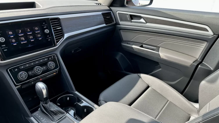 2023 VW Atlas SE - interior passenger black leather