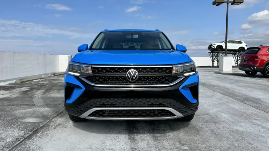 2023 VW Taos Bright Blue - front