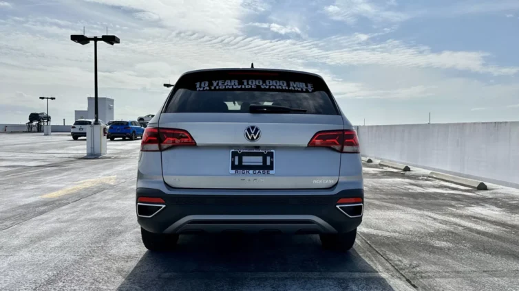 2023 VW Taos Light Grey - back