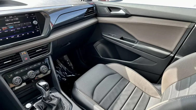 2023 VW Taos - interior passenger black leather