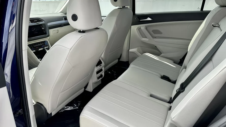 2023 VW Tiguan SEL - interior 2nd row white leather