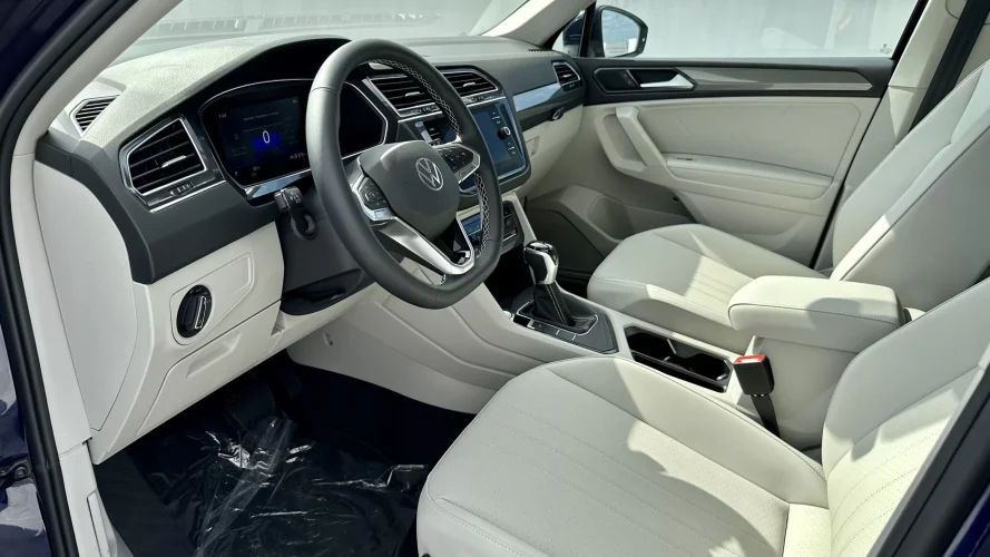 2023 VW Tiguan SEL - interior driver white leather